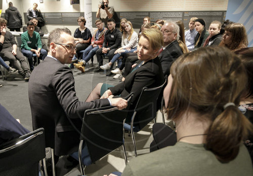 BM Maas und BM Giffey diskutieren mit Jugendlichen