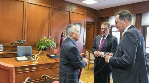 Gerd Mueller, CSU, und Alfonso Romo