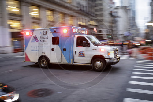 Ein Krankenwagen in New York