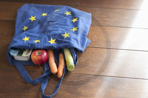 Einkaufstasche mit der Flagge Europas