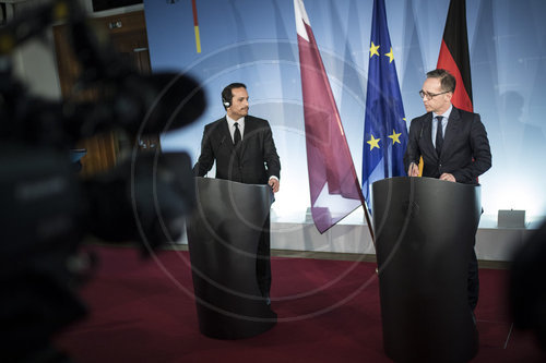 Heiko Maas trifft Scheich Al-Thani