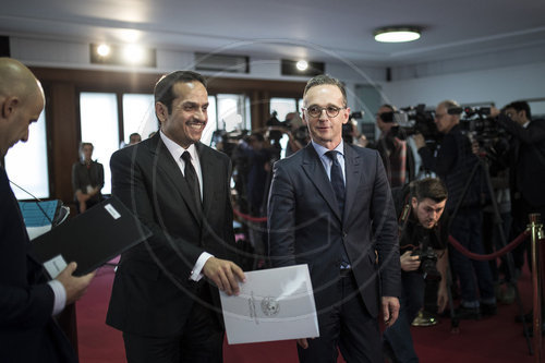 Heiko Maas trifft Scheich Al-Thani