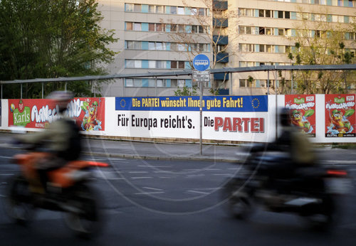 Wahlplakate zur europa Wahl