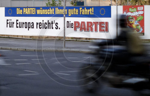 Wahlplakate zur europa Wahl