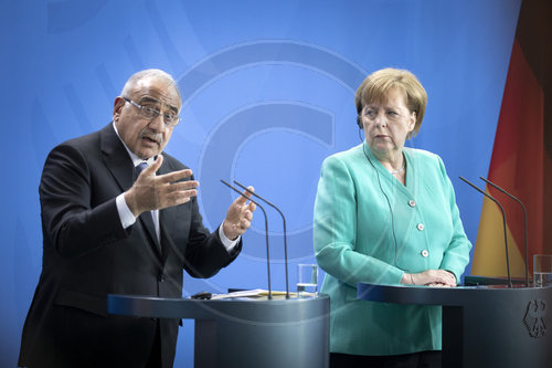 Merkel empfaengt Adel Abdul Mahdi