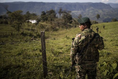 FARC-Reintegrationslager (ETCR) in La Fila