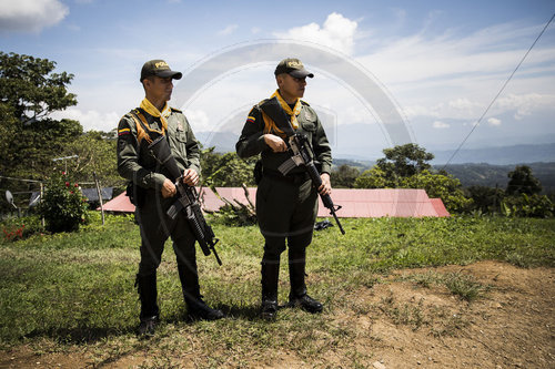 FARC-Reintegrationslager (ETCR) in La Fila