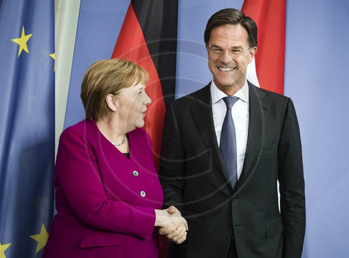 Merkel empfaengt niederlaendischen Ministerpraesidenten Rutte