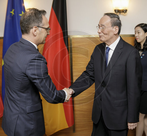 BM Maas mit Wang Qishan