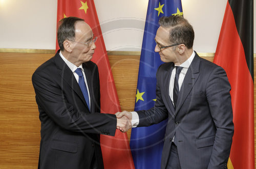 BM Maas mit Wang Qishan