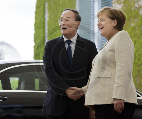 Angela Merkel trifft Wang Qishan