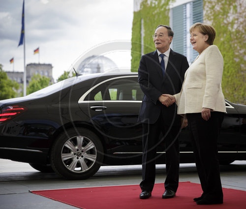 Angela Merkel trifft Wang Qishan