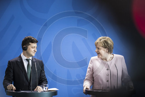 Angela Merkel trifft Wolodymyr Selenskyj