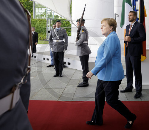 Merkel empfaengt Michael D. Higgins