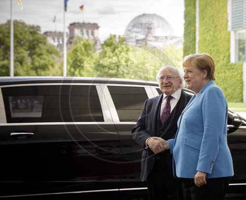 Merkel empfaengt Michael D. Higgins
