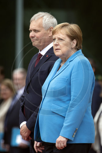 Merkel empfaengt Antti Rinne
