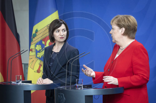 Merkel empfaengt Maia Sandu