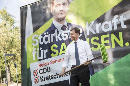 Wahlkampf Sachsen