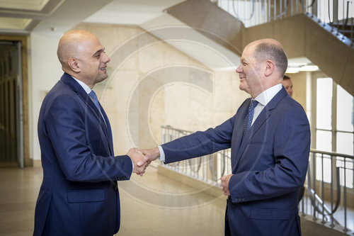 BM Scholz trifft Sajid Javid