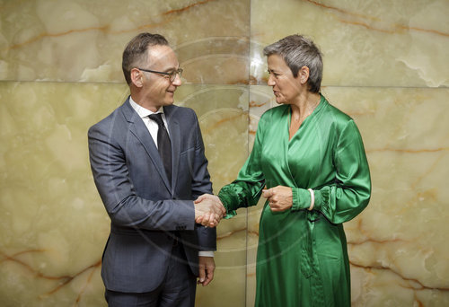 BM Maas trifft Margrethe Vestager