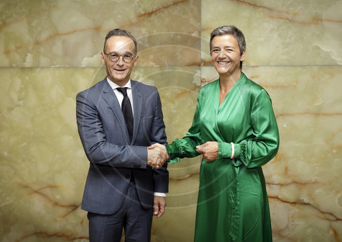 BM Maas trifft Margrethe Vestager