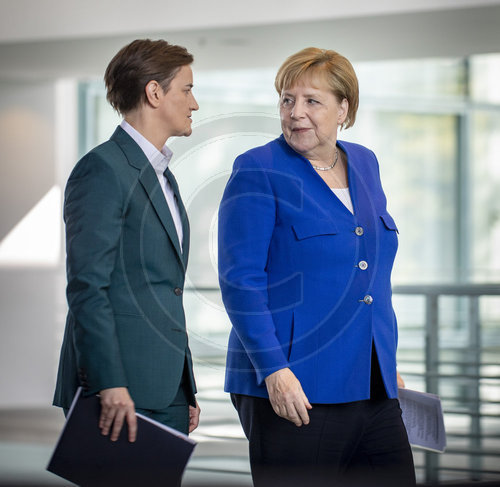 Angela Merkel empfaengt Ana Brnabic