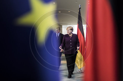 Angela Merkel trifft David-Maria Sassoli