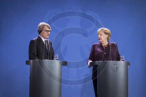 Angela Merkel trifft David-Maria Sassoli