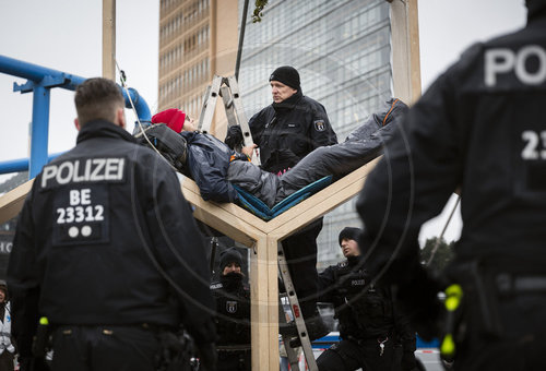 Proteste von Extinction Rebellion in Berlin