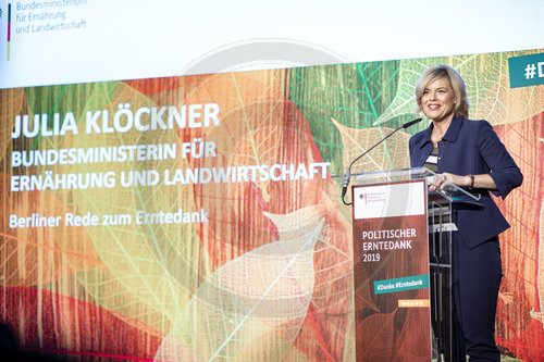 BMin Julia Kloeckner beim Politischen Erntedank 2019