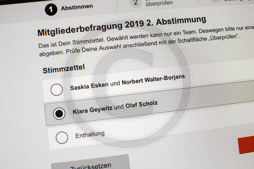 SPD - Mitgliederbefragung zum Parteivorsitz