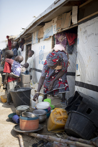 Leben im Fluechtlingslager in Nigeria