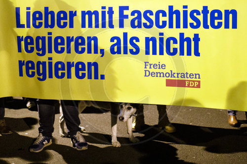 Protest vor FDP Parteizentrale