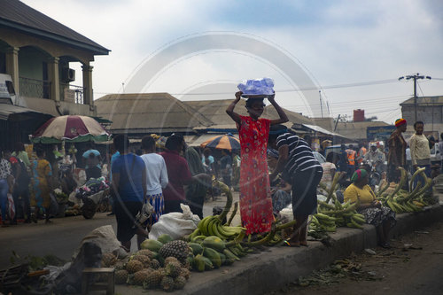 Strassenszene in Port Harcourt