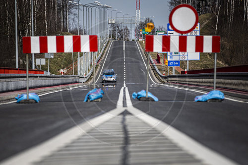 Schliessung der Grenze zwischen Deutschland und Polen