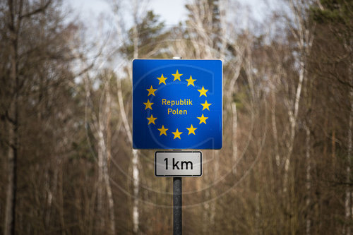 Schliessung der Grenze zwischen Deutschland und Polen