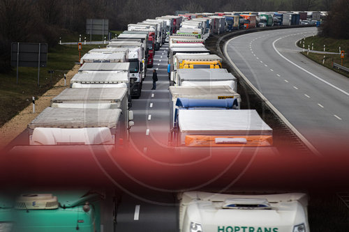 Stau aufgrund von Grenzkontrollen