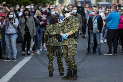 Protest gegen Grenzschliessung