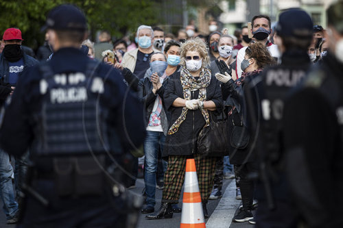 Protest gegen Grenzschliessung