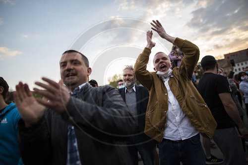 Protest gegen Grenzschliessung