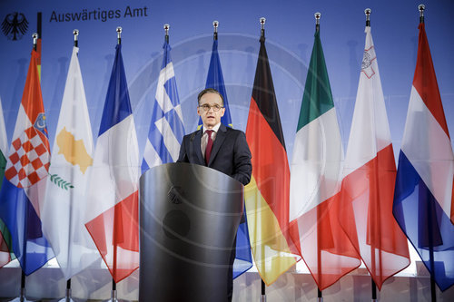 BM Maas bei PK nach Viko Nachbarschaftsdialog