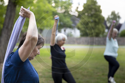 Gymnastik im Freien