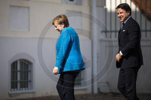 Bundeskanzlerin Merkel trifft Giuseppe Conte