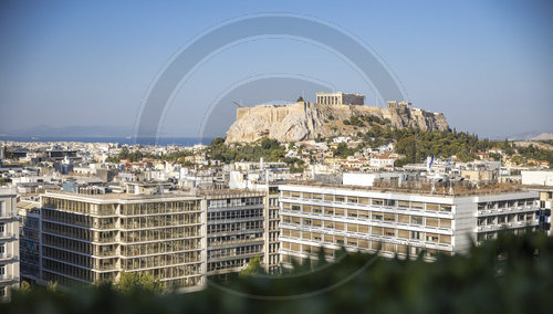 Blick auf die Akropolis in Athen