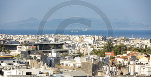 Blick ueber in Athen