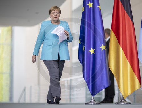 PK nach Europ. Rat mit Bundeskanzlerin Merkel