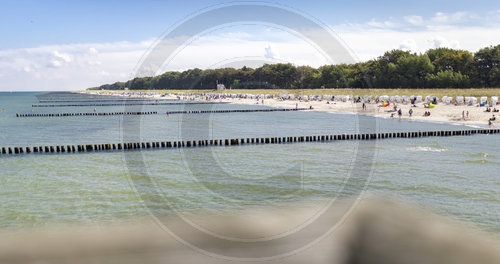 Strand in Zingst, Ostsee.