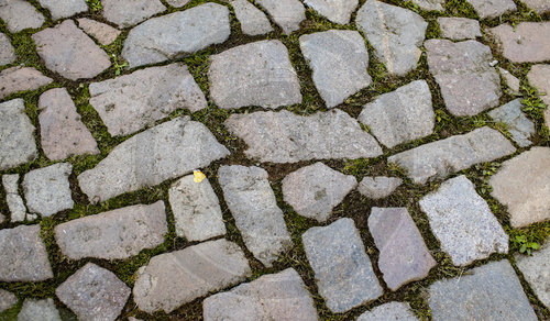 Pflastersteine in der Innenstadt von Meissen