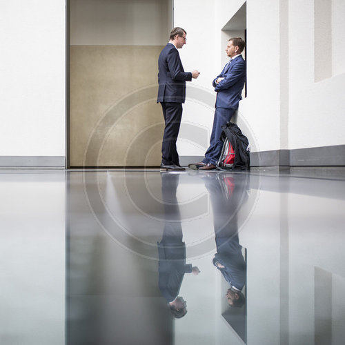 Michael Kretschmer und Roland Woeller