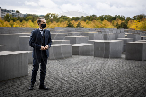 Aussenminister Maas besucht Denkmal fuer die ermordeten Juden Europas